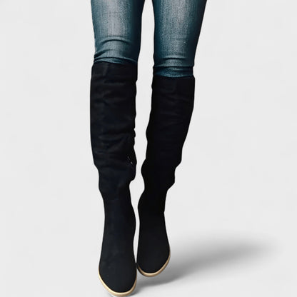 Kelly | Taupe Over-the-Knee Boots