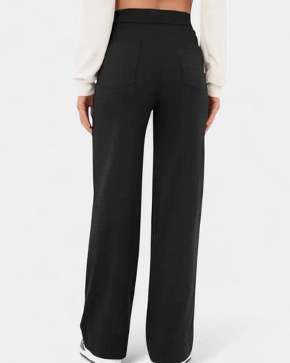 Camilla | Teal Tailored Wide-Leg Trousers