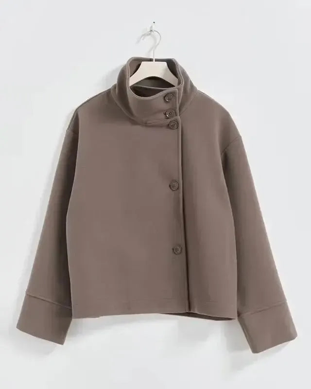 Camilla | High-Neck Button Jacket