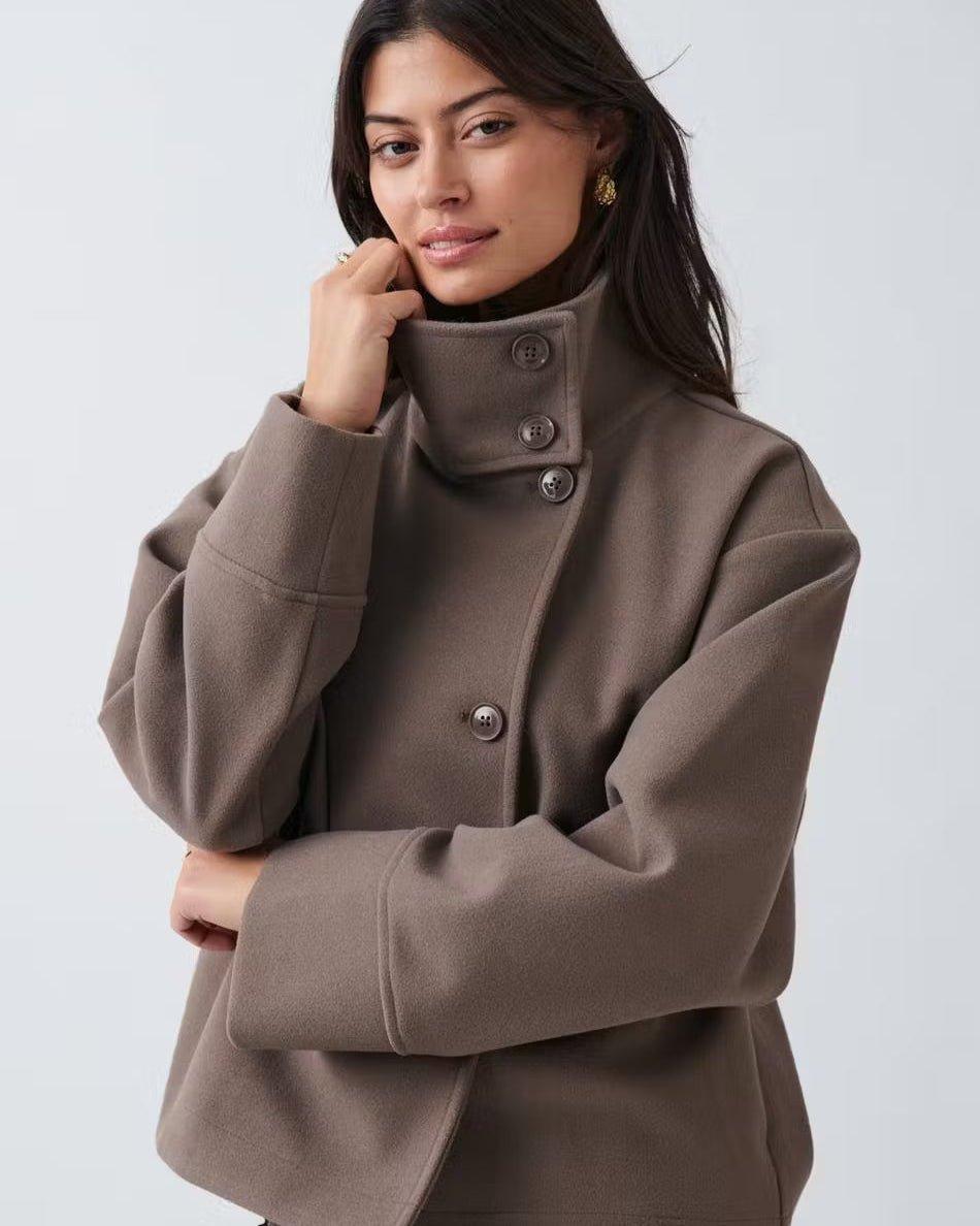 Camilla | High-Neck Button Jacket