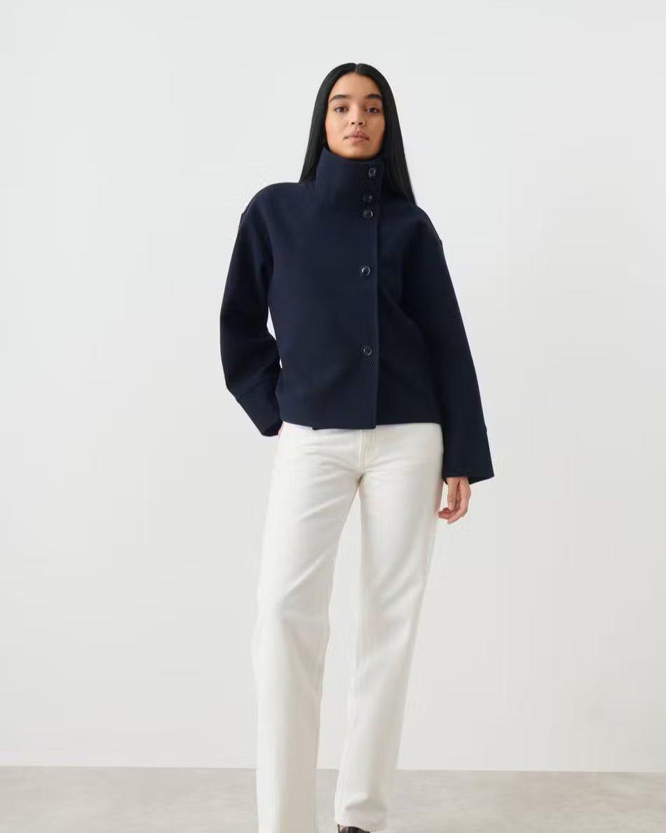 Camilla | High-Neck Button Jacket