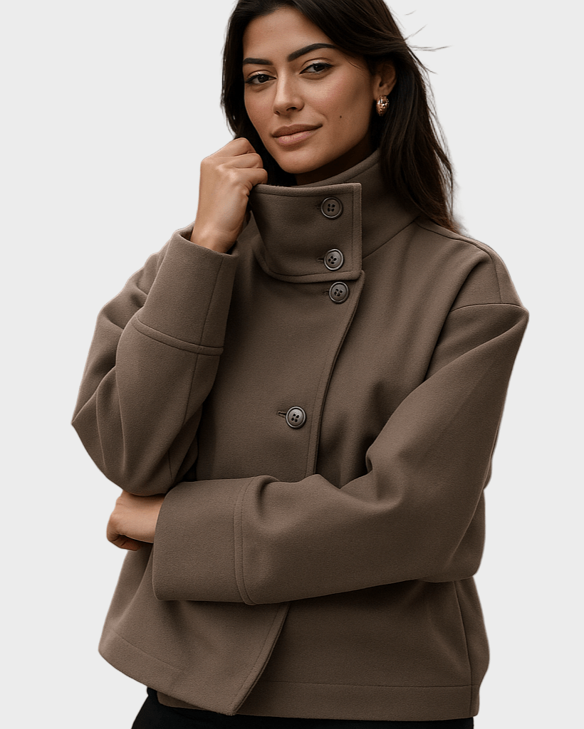 Camilla | High-Neck Button Jacket