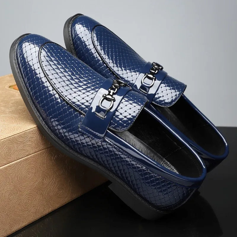 Roger | White Leather Dress Loafers