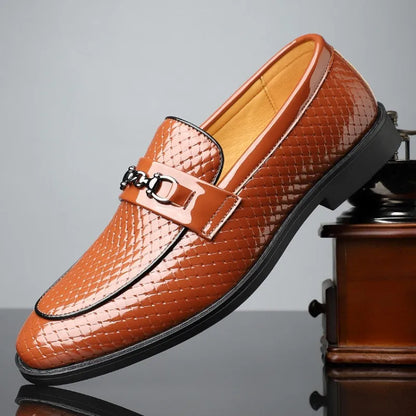 Roger | White Leather Dress Loafers