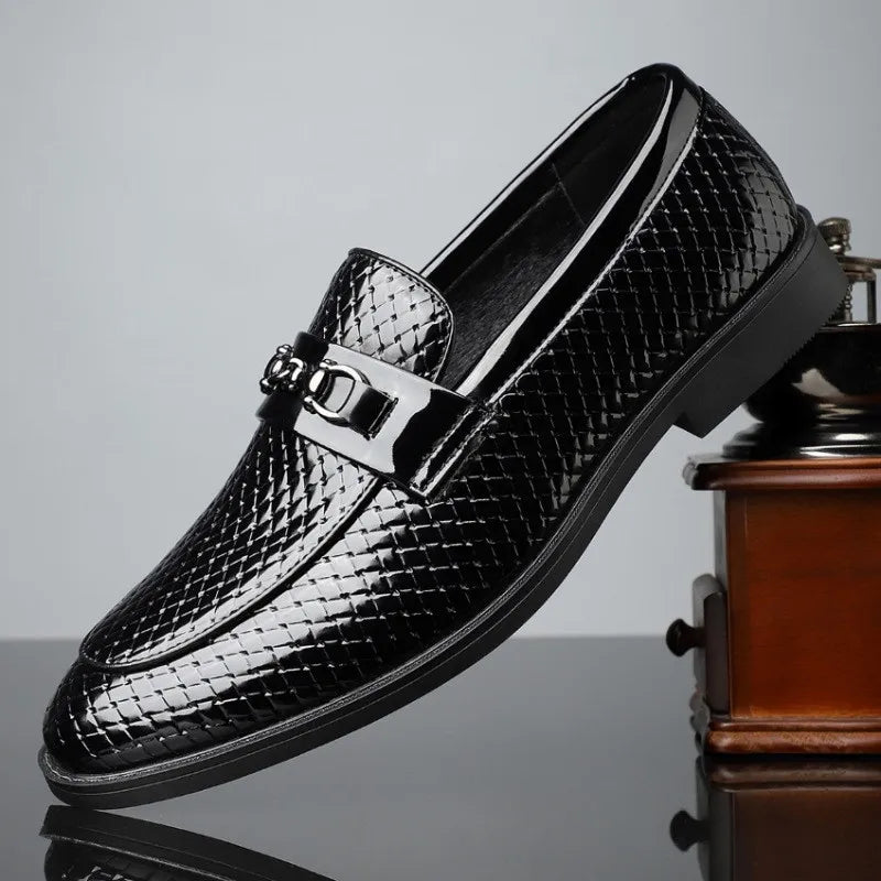 Roger | White Leather Dress Loafers