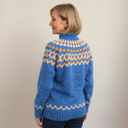 Carla | Brown & Orange Fair Isle Jumper
