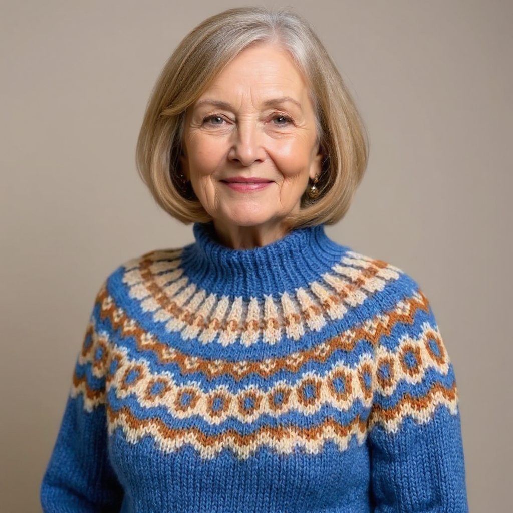 Carla | Brown & Orange Fair Isle Jumper