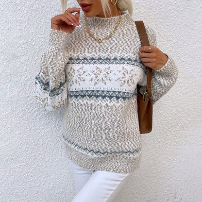 Caroline | Powder Blue Nordic Knit Jumper