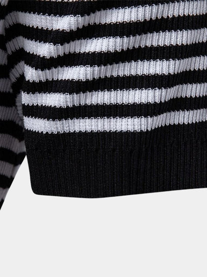 Carlton | Navy Striped Polo Shirt