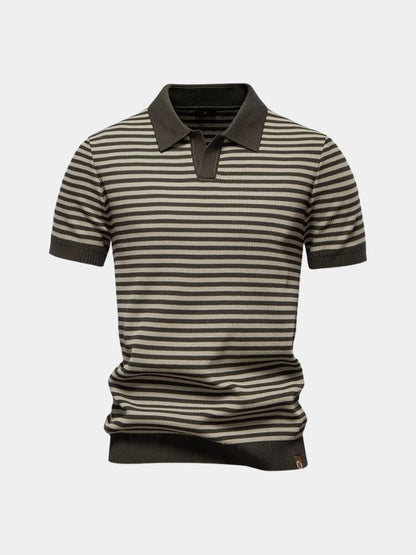 Carlton | Navy Striped Polo Shirt