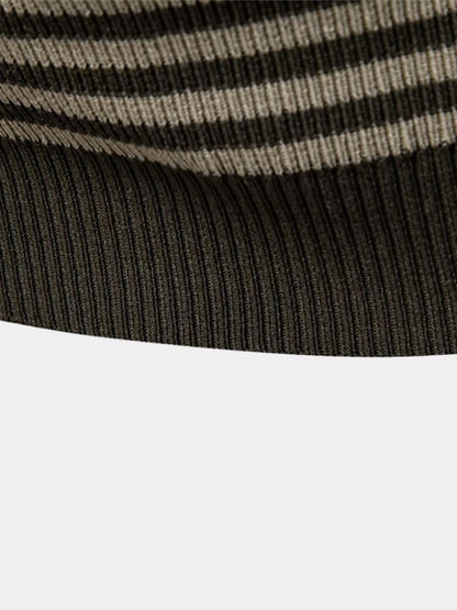 Carlton | Navy Striped Polo Shirt