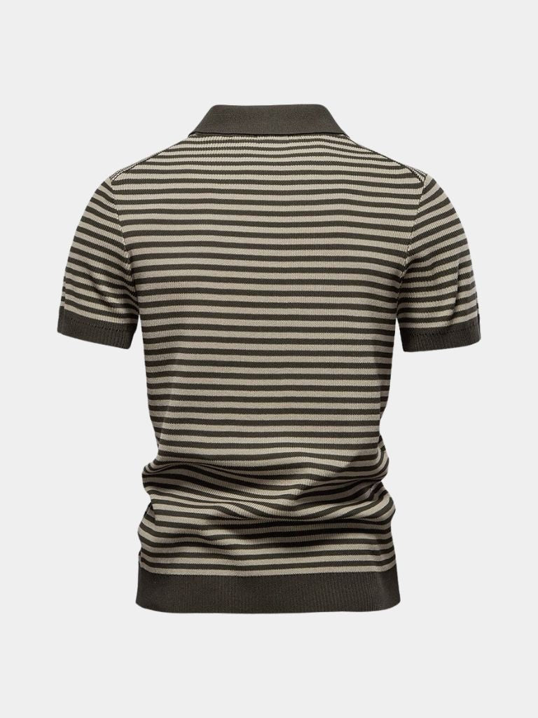 Carlton | Navy Striped Polo Shirt