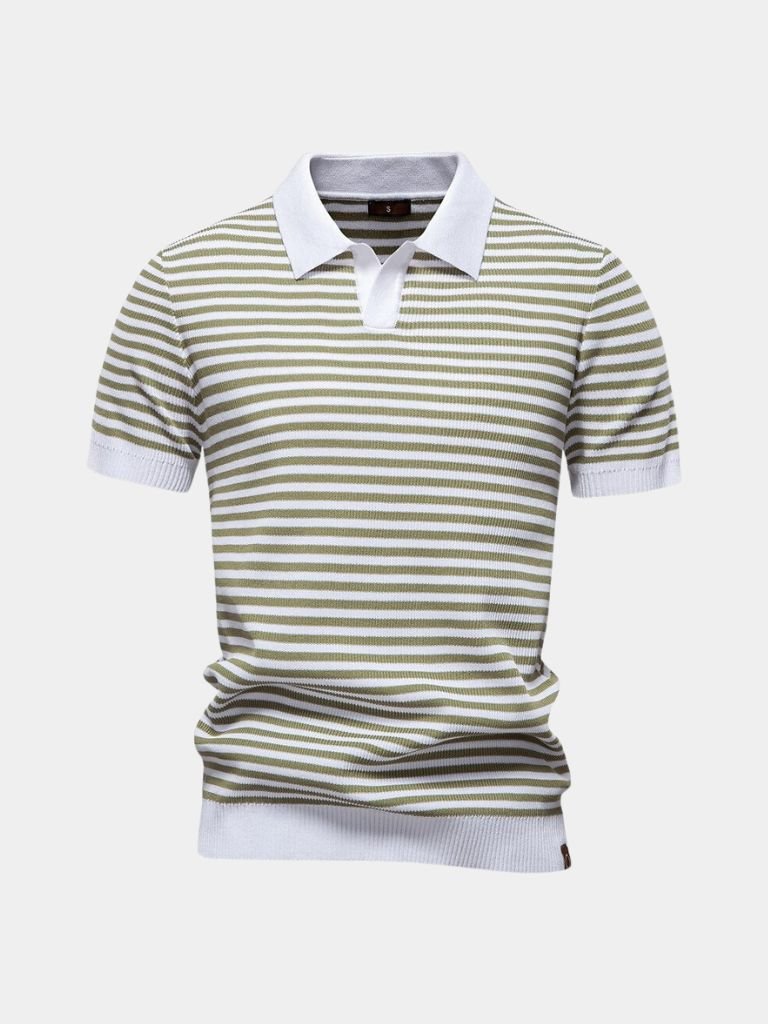 Carlton | Navy Striped Polo Shirt