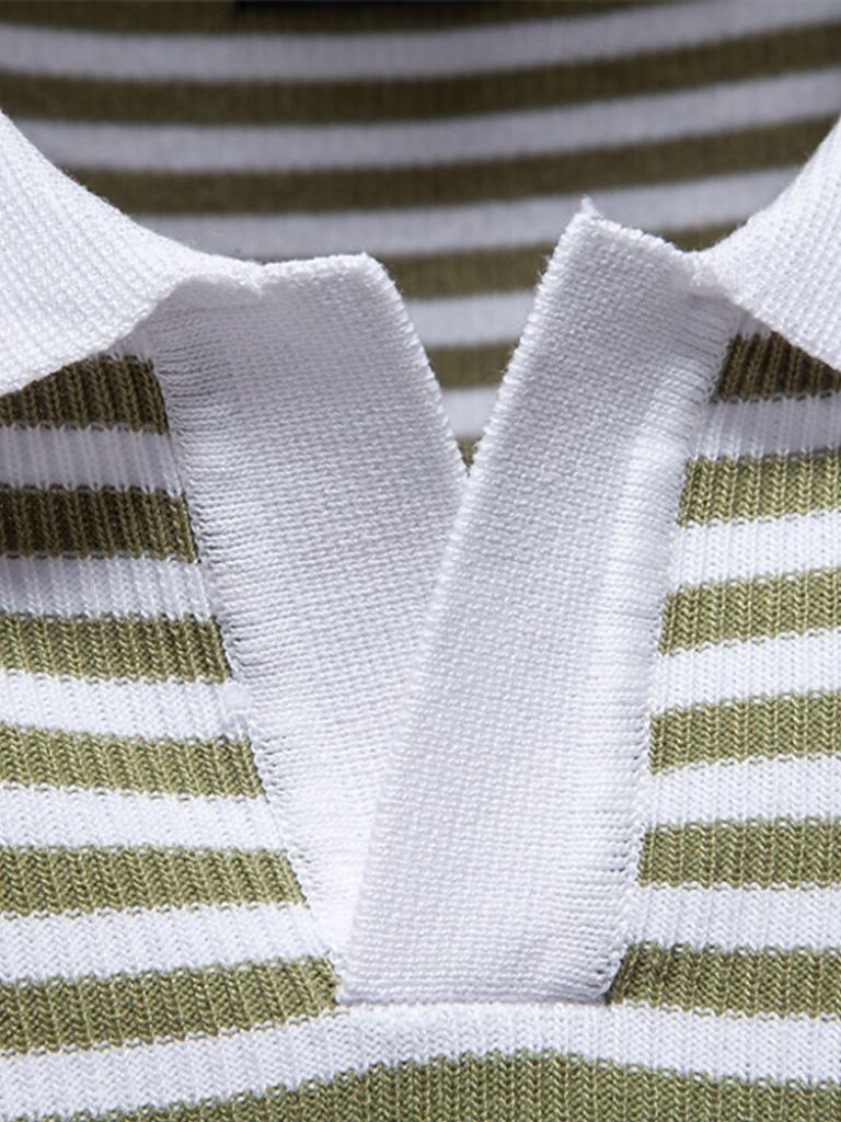 Carlton | Navy Striped Polo Shirt