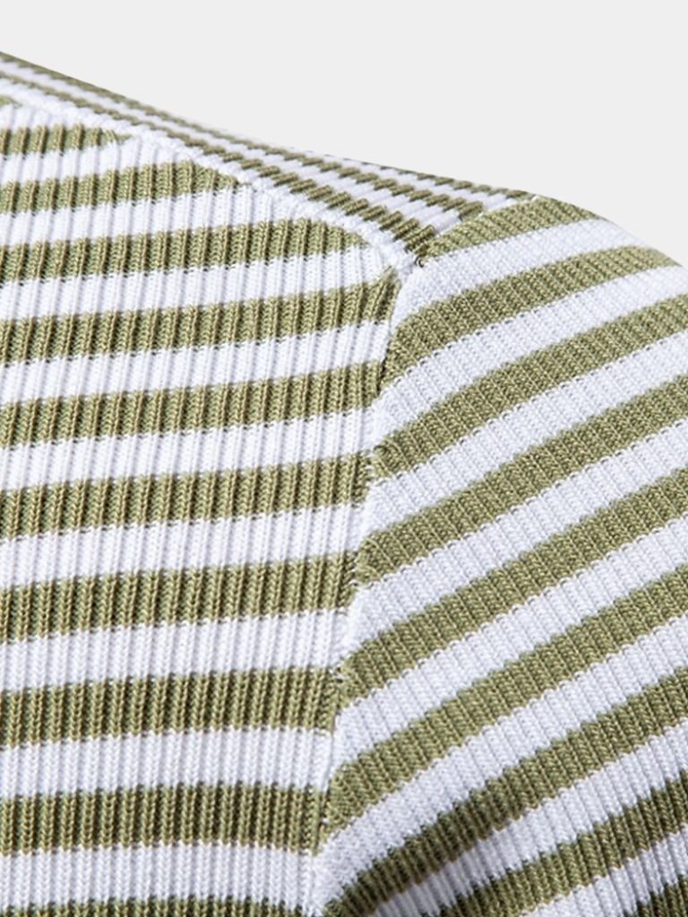 Carlton | Navy Striped Polo Shirt