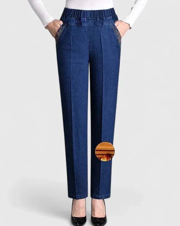 Carys | Black Slim-Leg Trousers