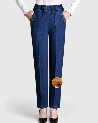 Carys | Black Slim-Leg Trousers