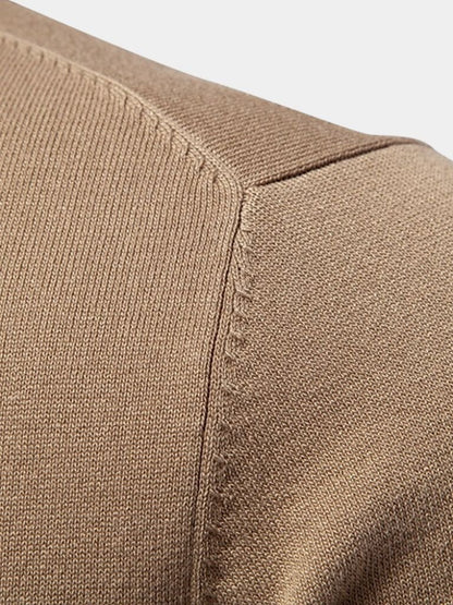 Caspar | Black and Tan Colour-Block Polo