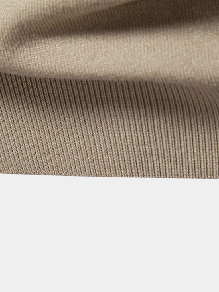 Caspar | Black and Tan Colour-Block Polo