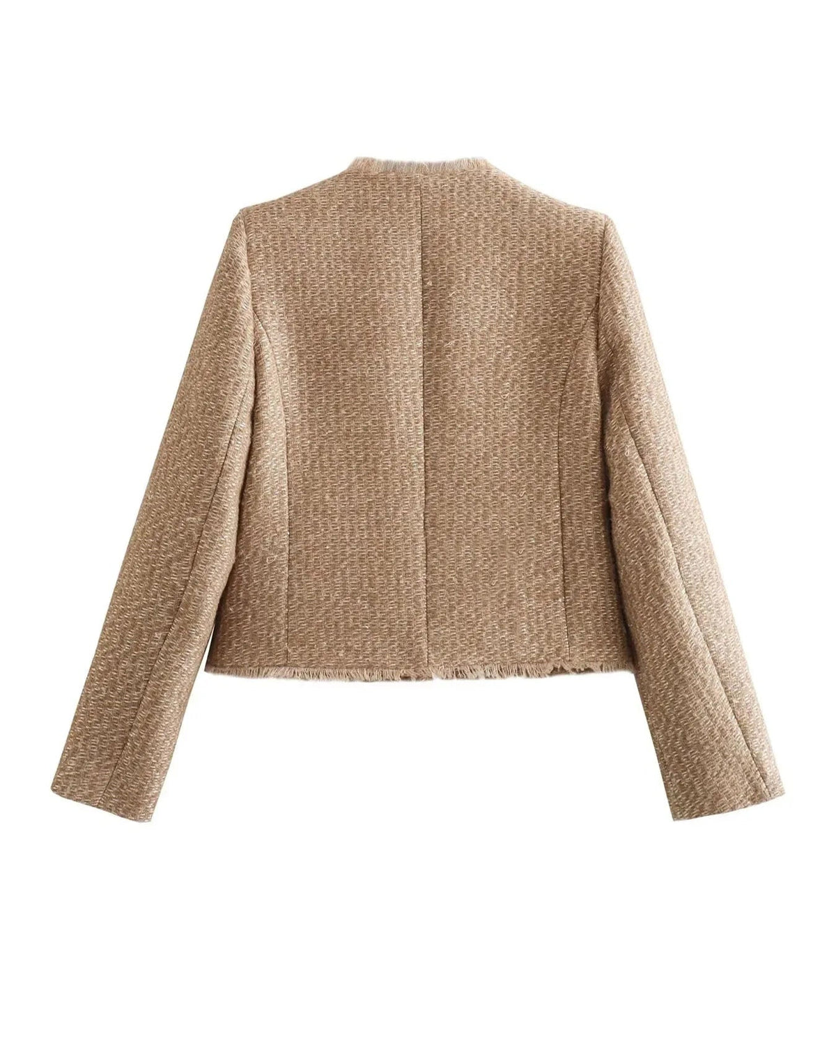 Cecily | Beige Textured Jacket