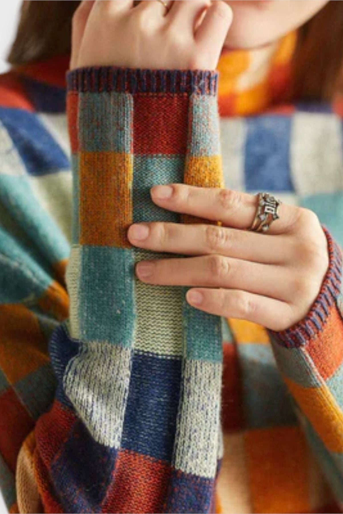 Cecily | Colourful Patchwork Jumper