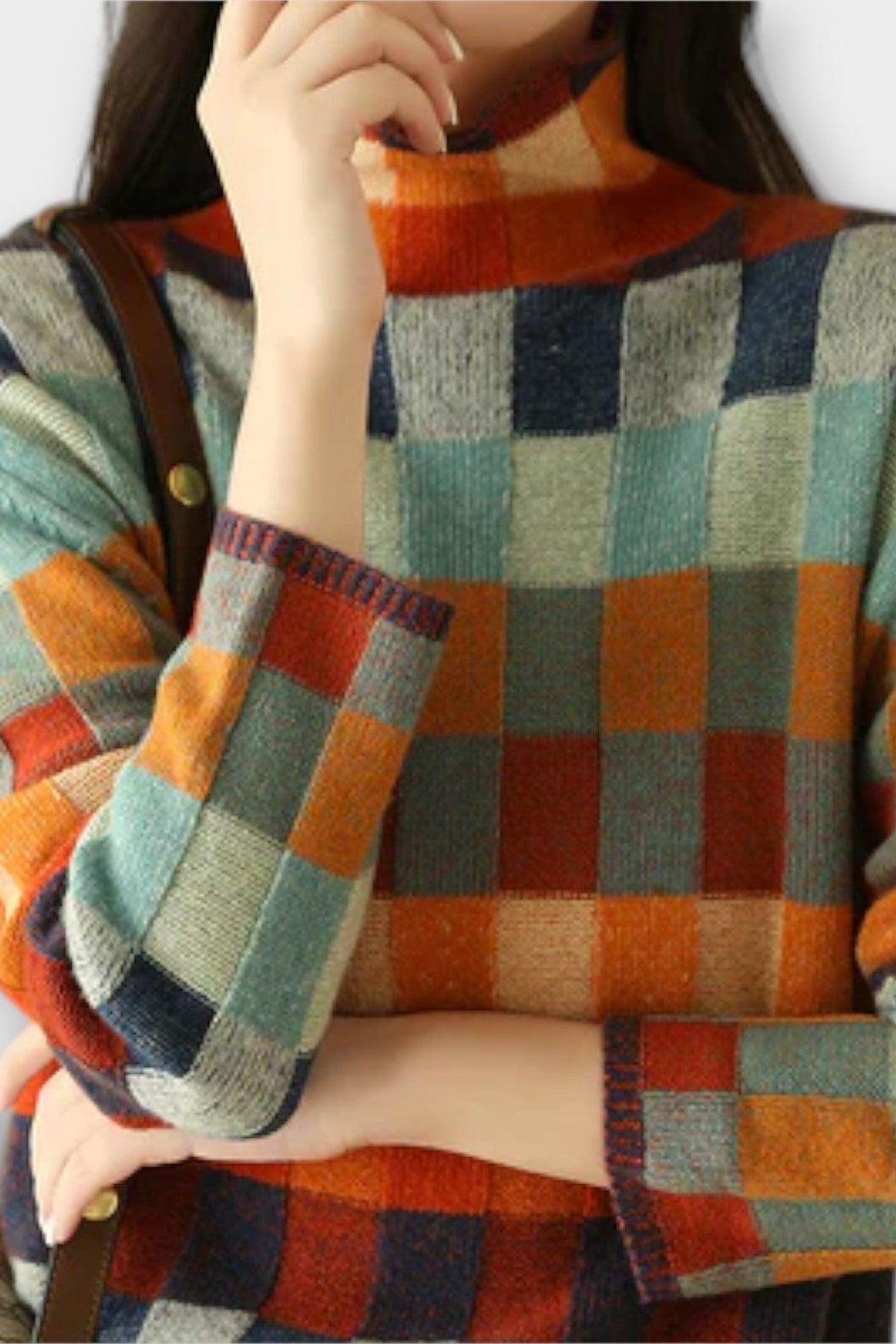 Cecily | Colourful Patchwork Jumper
