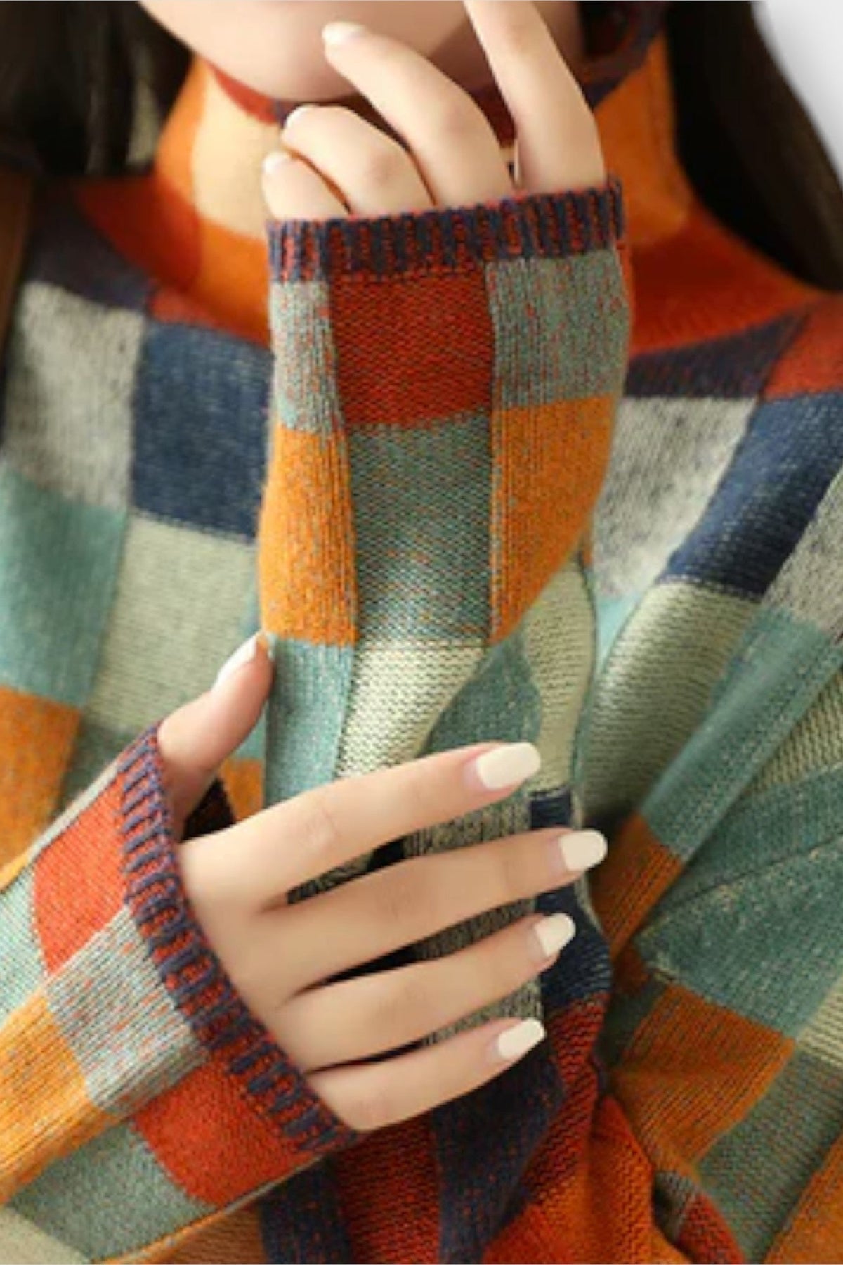 Cecily | Colourful Patchwork Jumper