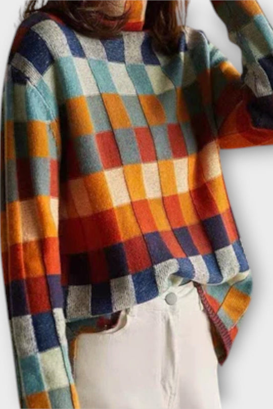 Cecily | Colourful Patchwork Jumper