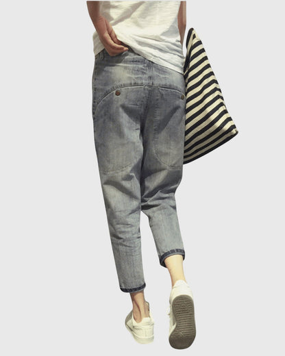 Charlotte | Washed Grey Relaxed Jeans