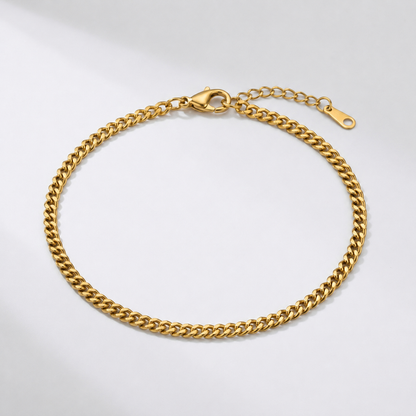 Clara Gold | Curb Chain Anklet