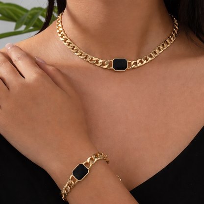Rosie | Chain Necklace & Bracelet Set