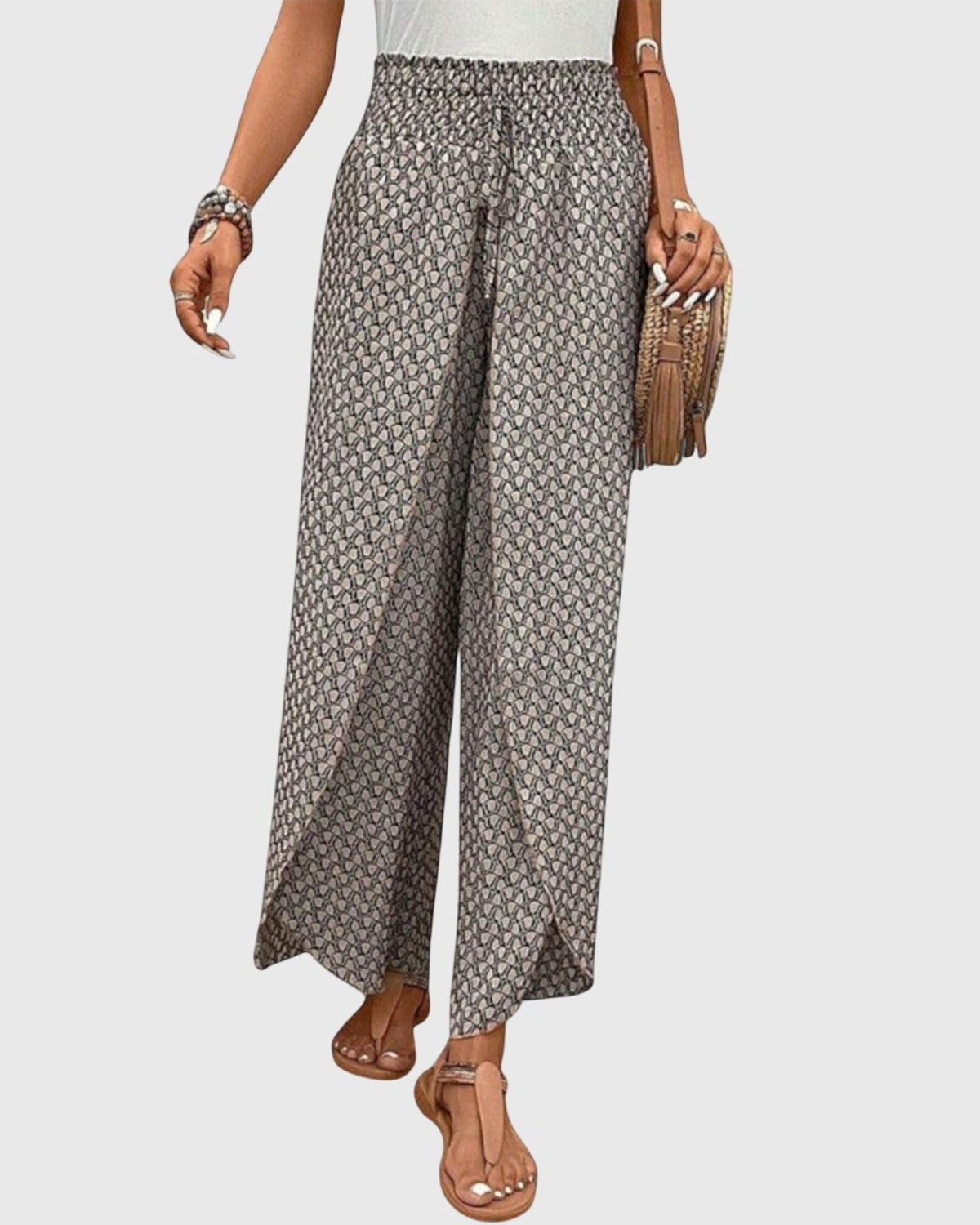 Ciara | Printed Palazzo Trousers