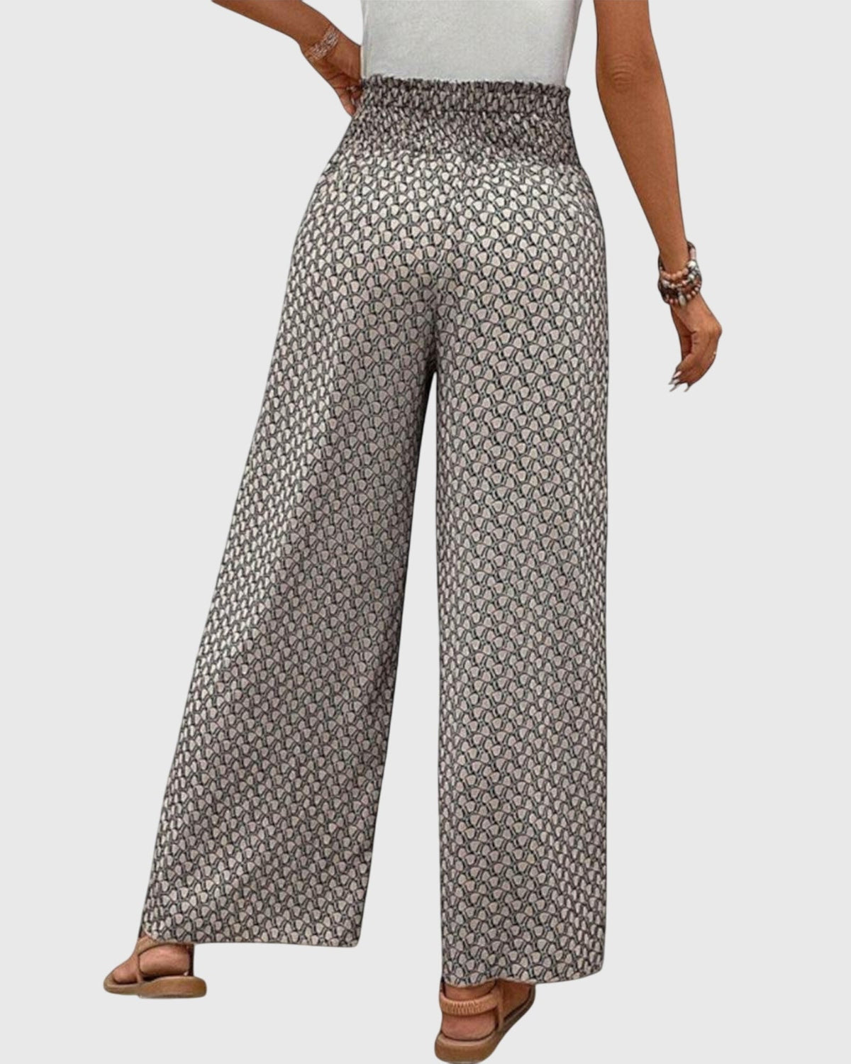 Ciara | Printed Palazzo Trousers