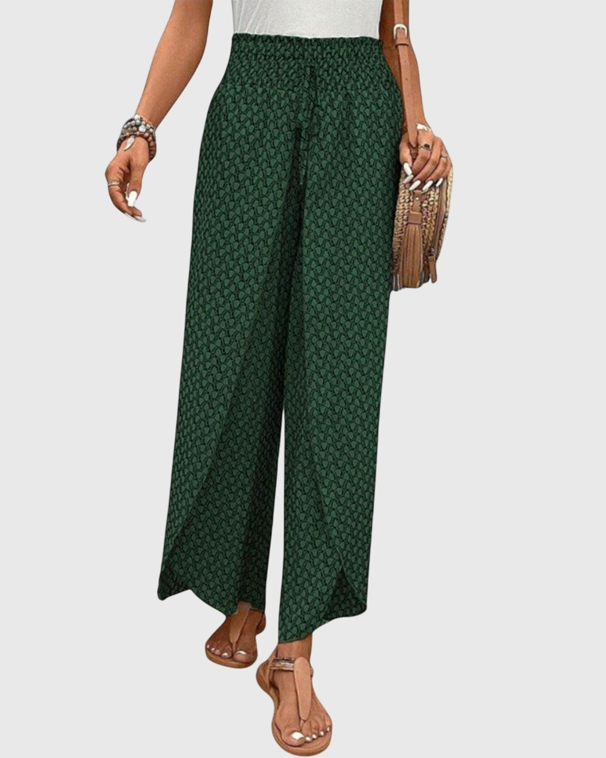 Ciara | Printed Palazzo Trousers