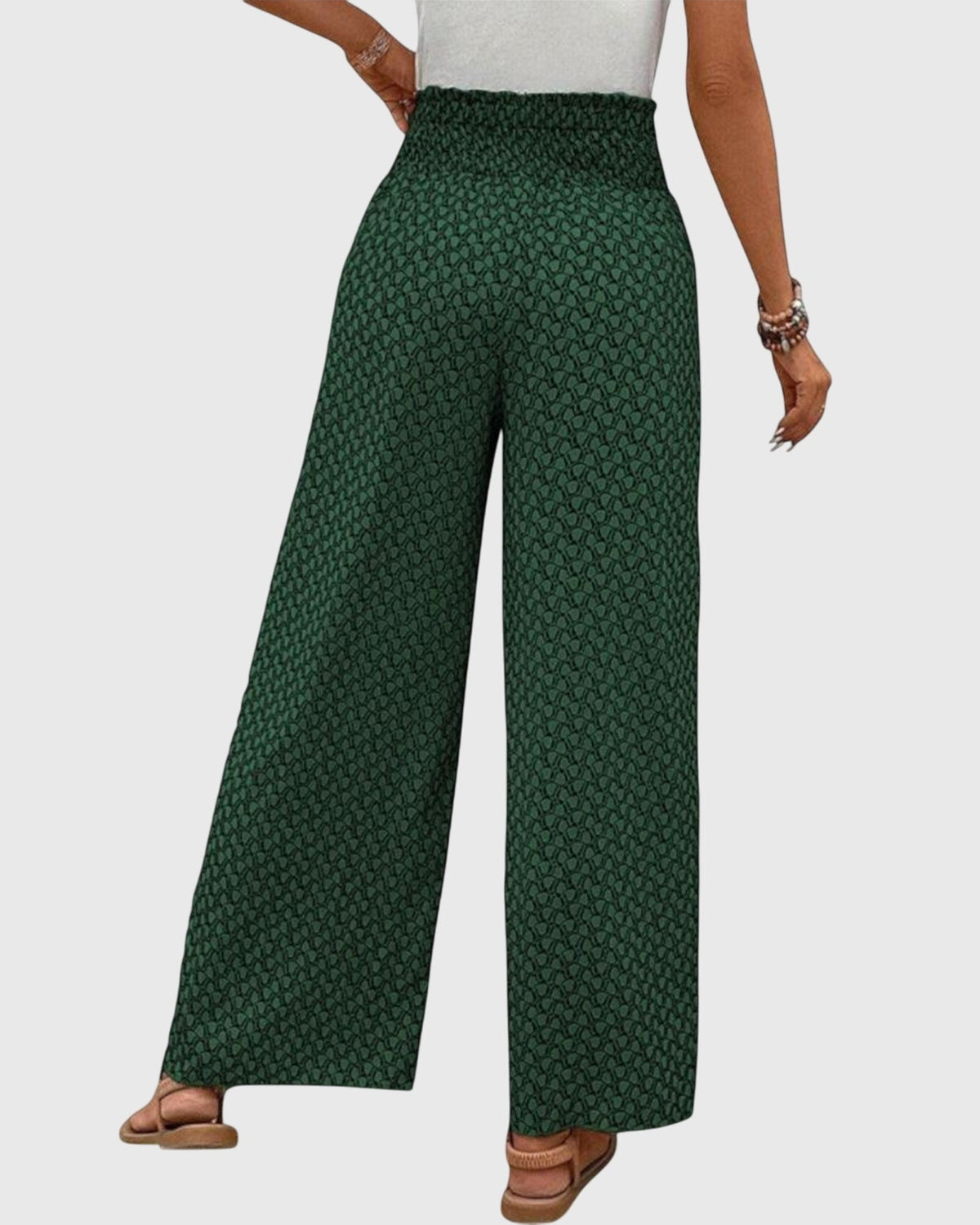 Ciara | Printed Palazzo Trousers