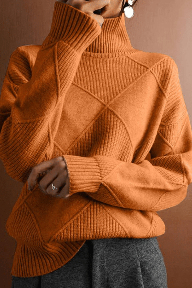 Ciara | Raspberry Roll-Neck Jumper