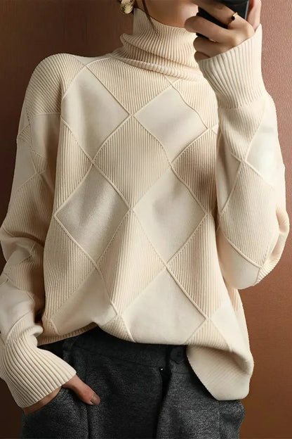 Ciara | Raspberry Roll-Neck Jumper