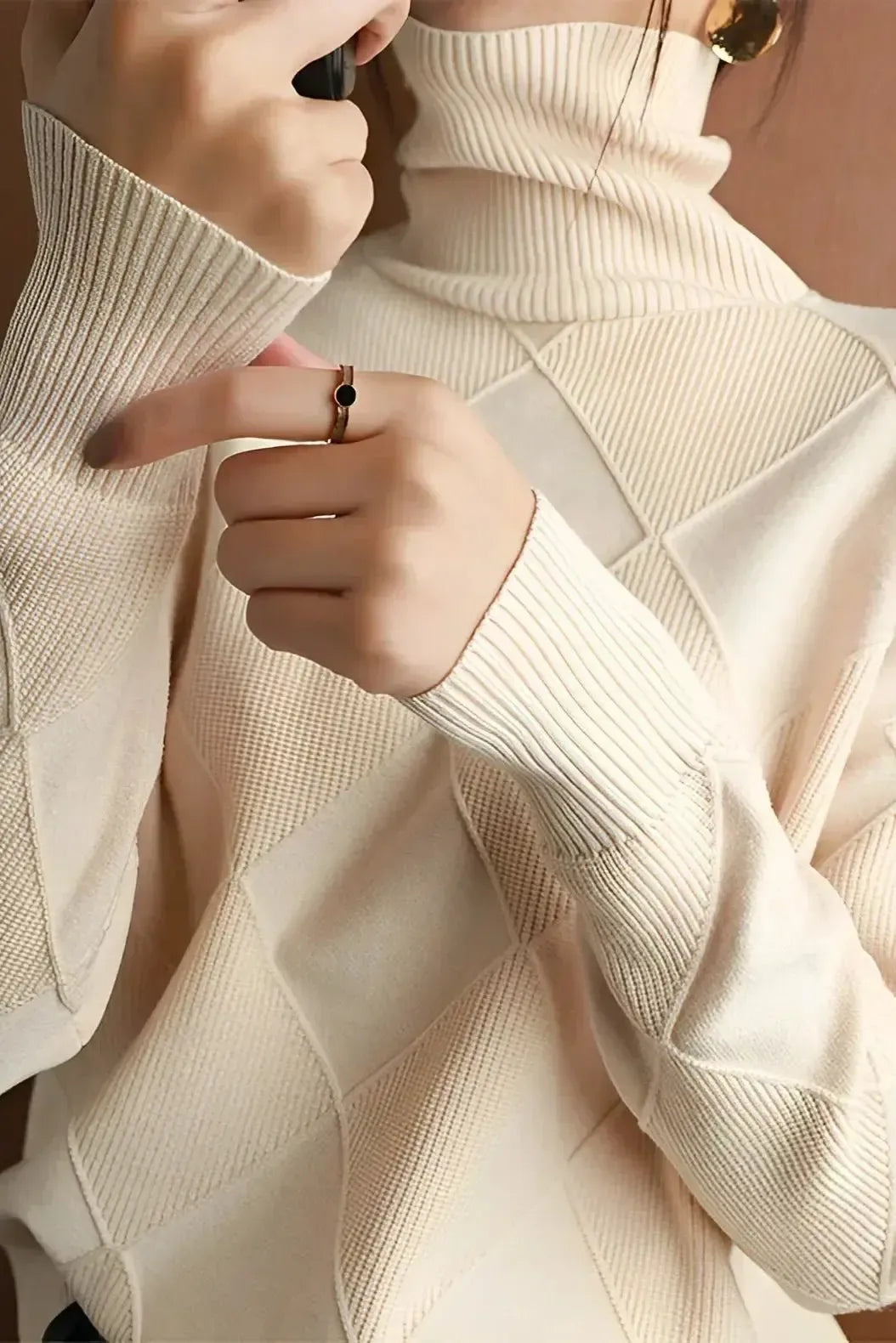 Ciara | Raspberry Roll-Neck Jumper