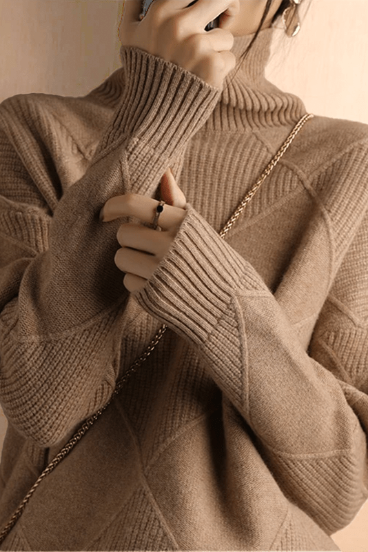 Ciara | Raspberry Roll-Neck Jumper