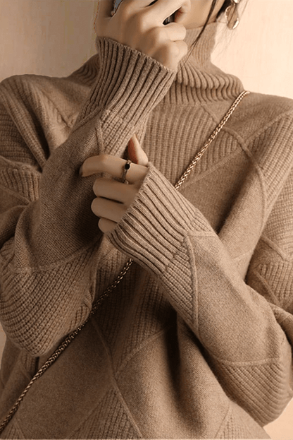Ciara | Raspberry Roll-Neck Jumper