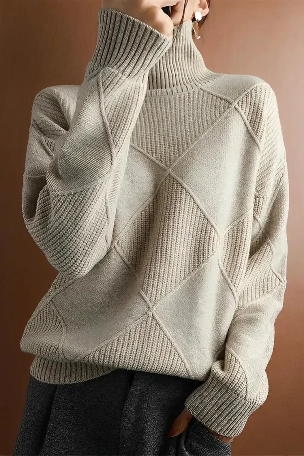 Ciara | Raspberry Roll-Neck Jumper