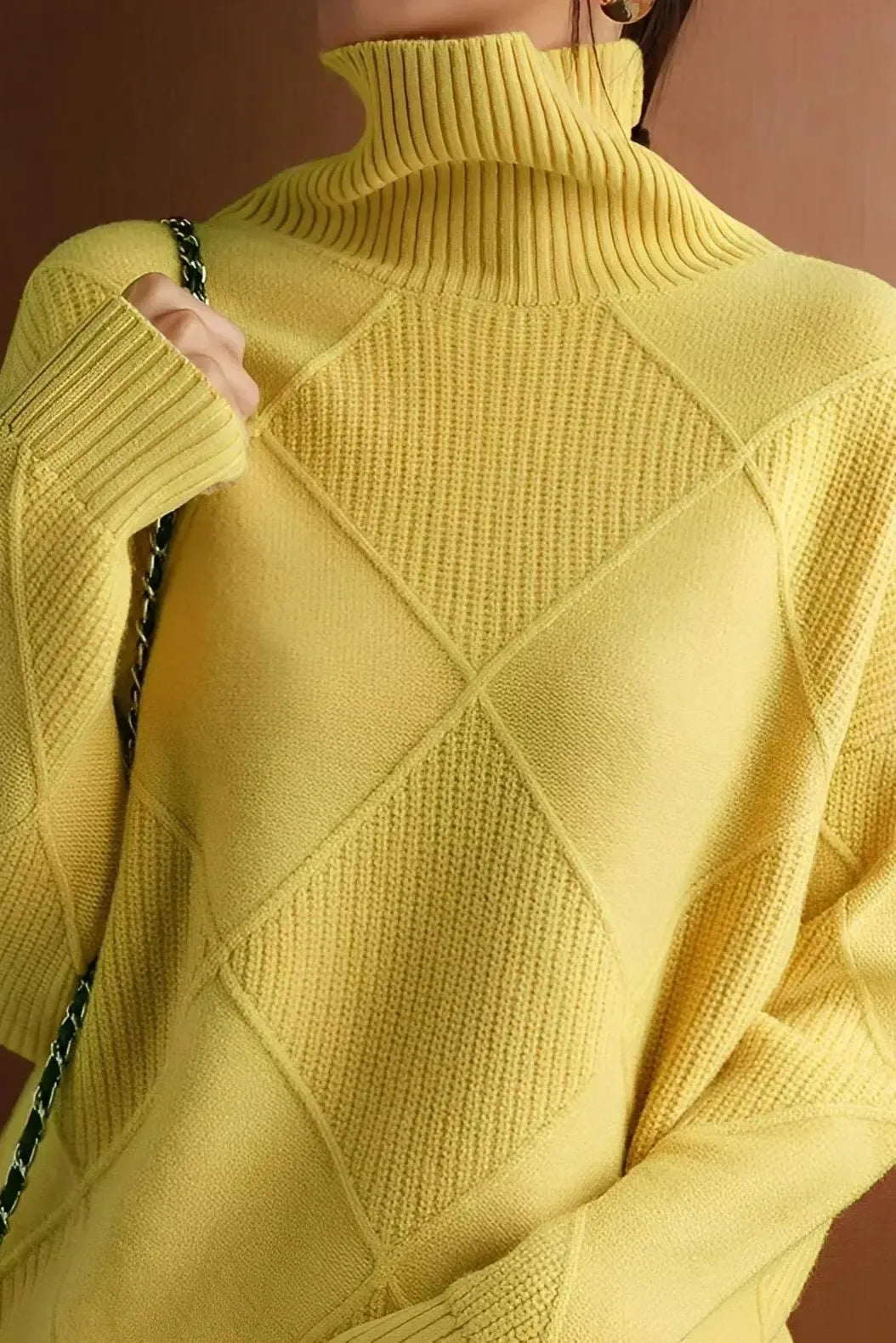 Ciara | Raspberry Roll-Neck Jumper