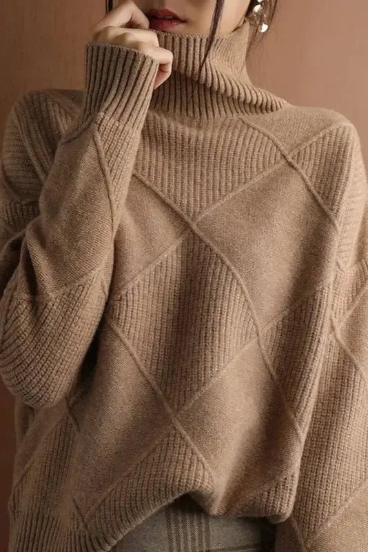 Ciara | Raspberry Roll-Neck Jumper