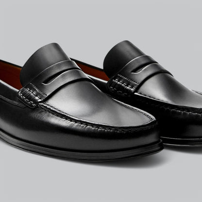 Raymond | Leather Penny Loafers