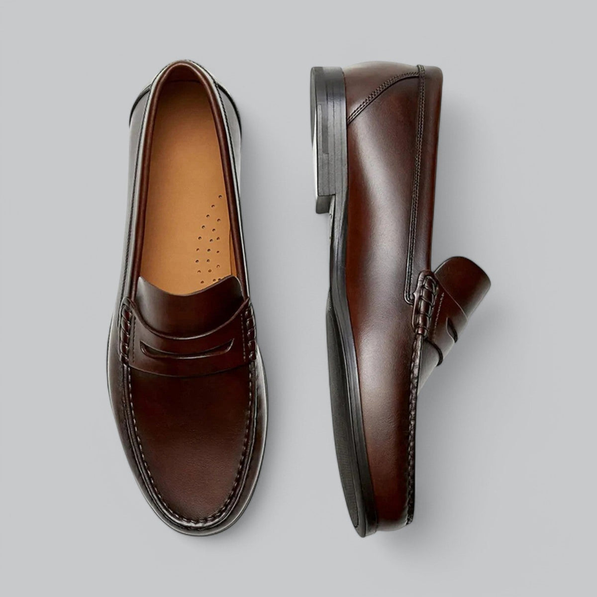 Raymond | Leather Penny Loafers