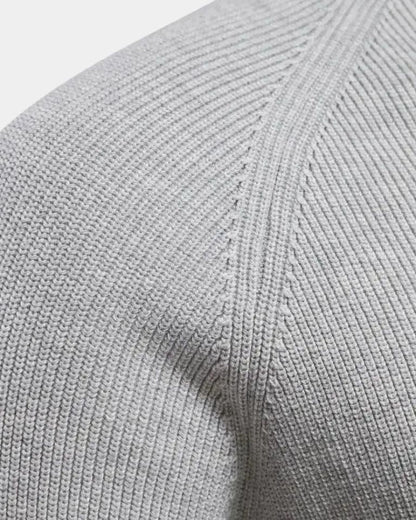 Christian | Light Grey Half-Zip Jumper