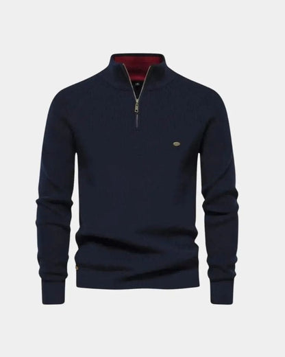 Christian | Light Grey Half-Zip Jumper