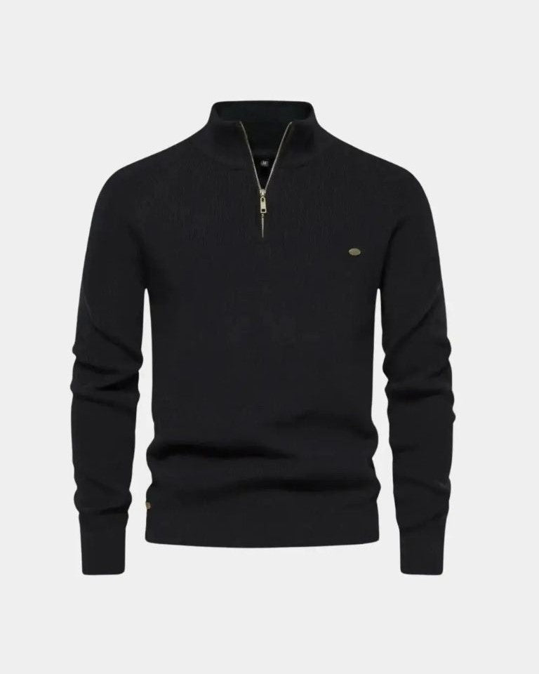 Christian | Light Grey Half-Zip Jumper