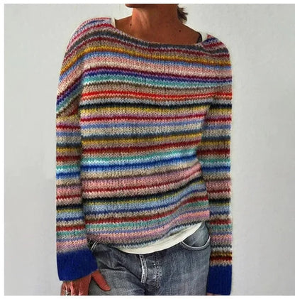 Christina | Multicolour Striped Knit Jumper