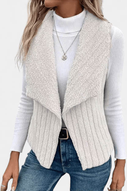 Clara | Cable-Knit Sleeveless Cardigan